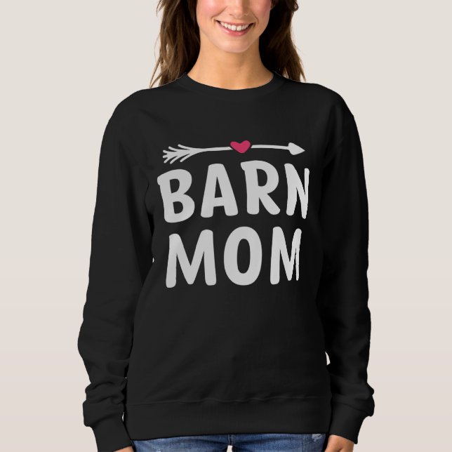 Camiseta Barn Mom Horse Riding Barn Animals Mother s Day (Frente)