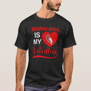 Camiseta Barn Owl É Minha Coração Engraçada Namorados C