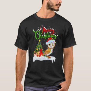 Camiseta Barn Owl Lover Xmas Papais noeis de Decoração Barn