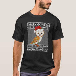 Camiseta Barn Owl - Luzes de Natal coincidindo com Papais n