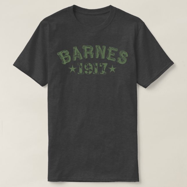 Camiseta barnes 1917 2 (Frente do Design)