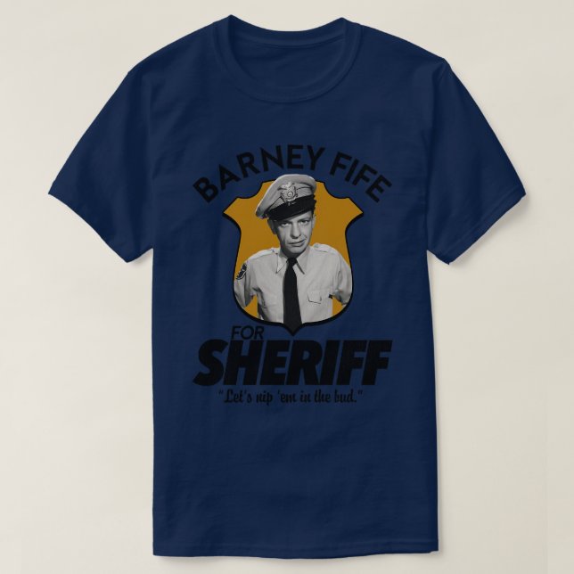 Camiseta Barney Fife Para Xerife (Frente do Design)