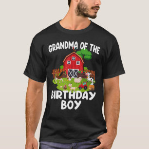 Camiseta Barnyard Birthday Farm Animais Vovó Aniversário Bo