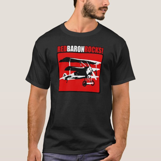 Camiseta Baron vermelho Rocha! (Frente)