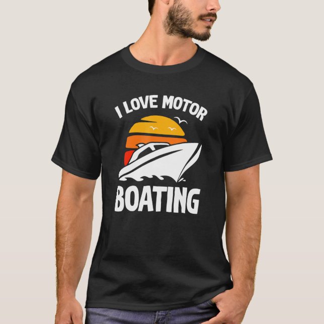 Camiseta Barqueiro Eu Amo Lanchas  Barcos (Frente)
