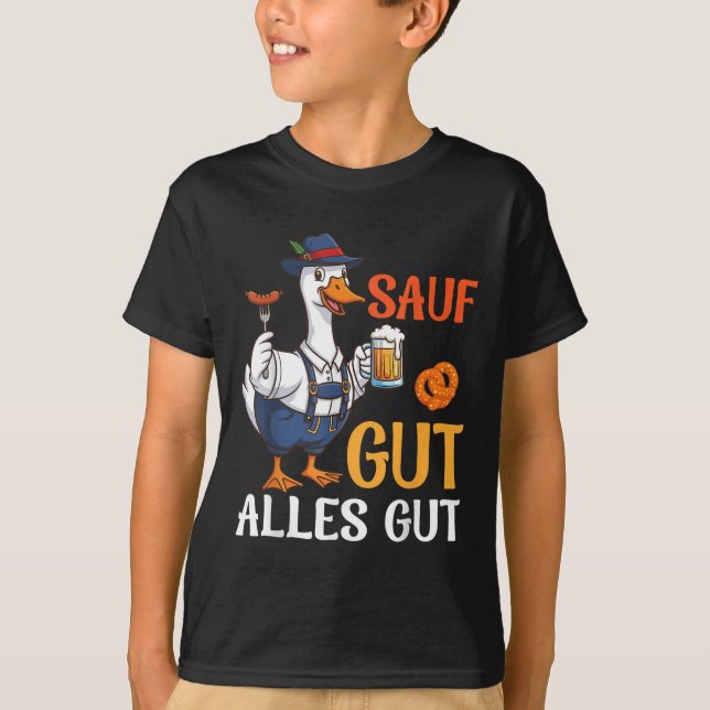 Camiseta &Barra de Bebendo de Ganso; Molho de Enchimento Al (Frente)