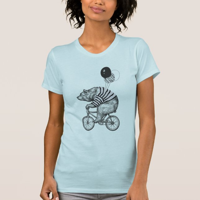 Camiseta Barra de Bicicletas de Balão (Frente)