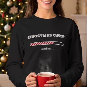 Camiseta Barra de Carregamento de Alegria Natalina - Humor