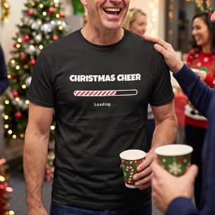 Camiseta Barra de Carregamento de Natal Personalizável - Di