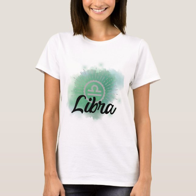 Camiseta Barra de Cores de Água Libra (Frente)