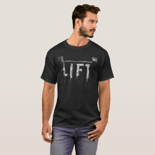 CAMISETA BARRA DE PESO DE LEVANTAMENTO DE GINÁSIO AFLITO