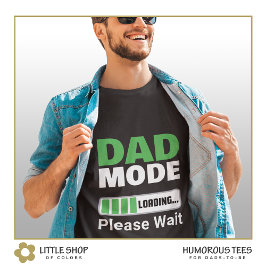 Camiseta Barra de Status de Carregamento do Modo Papai Dia 
