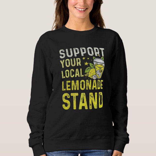 Camiseta Barraca de Limonada Com Apoie Sua Barraca de Limon (Frente)