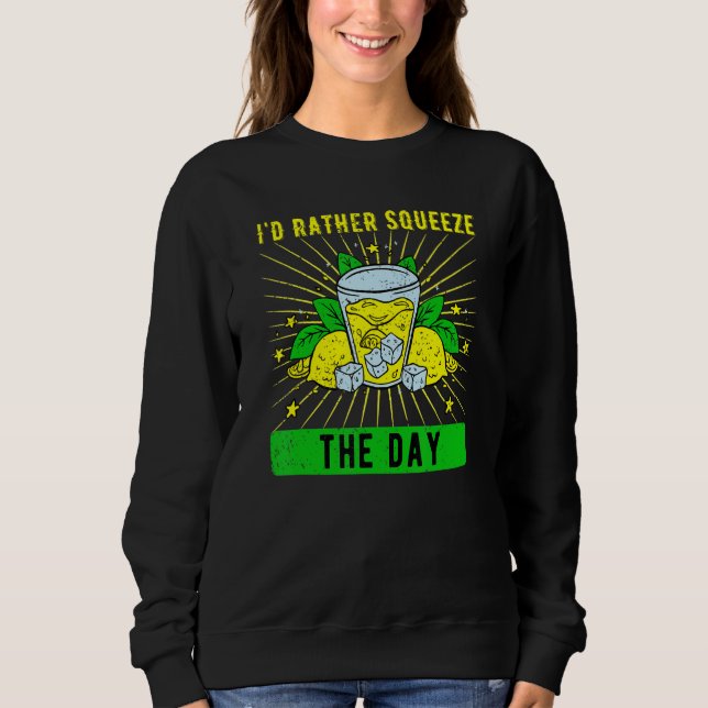 Camiseta Barraca de Limonada Que Eu Preferiria Espremer no  (Frente)