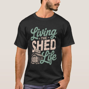 Camiseta Barraca Engraçada Construtor de Bar Jardim Pub Vid