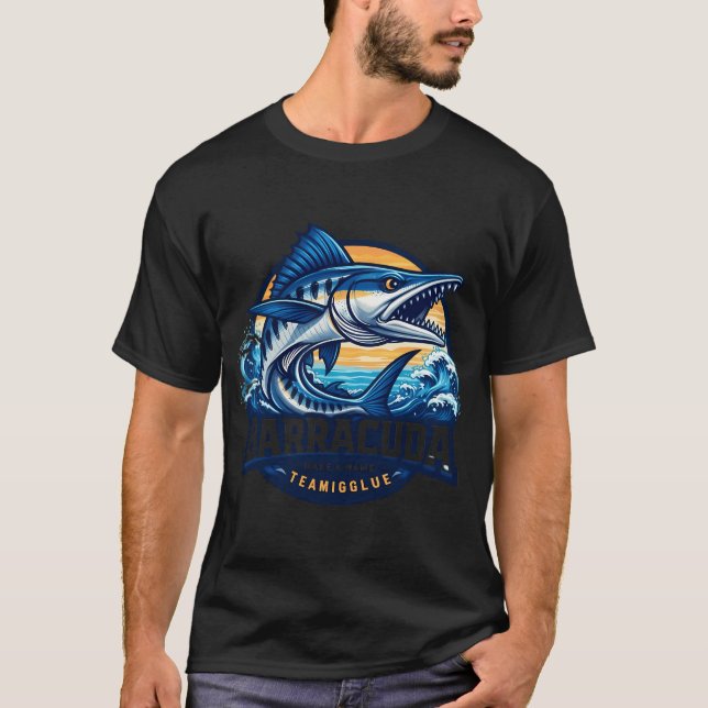 Camiseta Barracuda â€“ Emblema do Poder Oceânico (Frente)