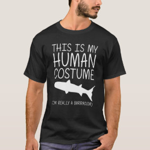 Camiseta Barracuda Easy Halloween Costume Humano Peixe Mari
