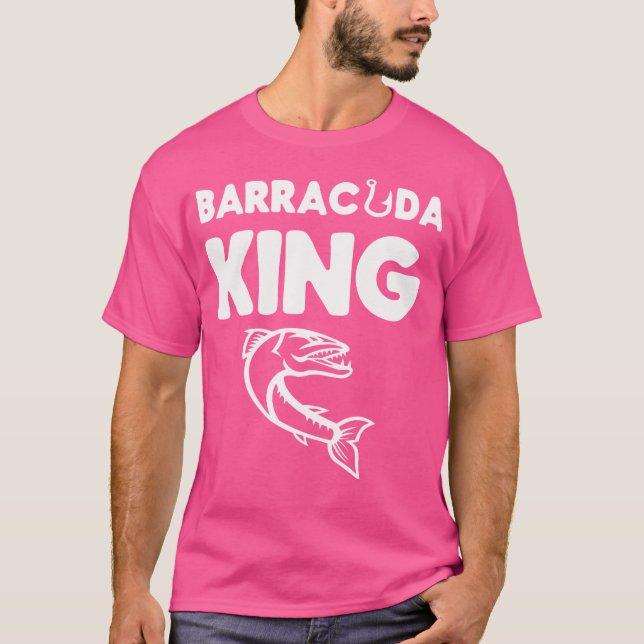 Camiseta Barracuda King Funny Deep Fisheries (Frente)