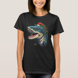 Camiseta Barracuda Natal Peixe Divertido Natal Época de Nat