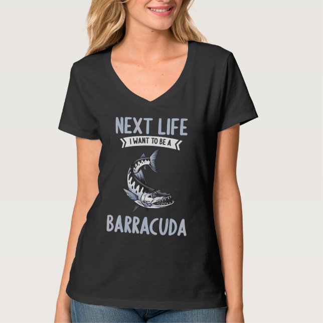 Camiseta Barracudas Próxima Vida eu quero ser um Barracuda (Frente)