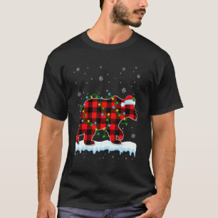 Camiseta Barrado Polar Natal Santa Hat Animais Bons Xmas