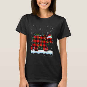 Camiseta Barrado Polar Natal Santa Hat Animais Bons Xmas