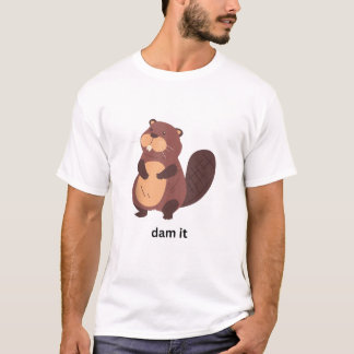 Camiseta Barragem de castor engraçado... é um animal humori