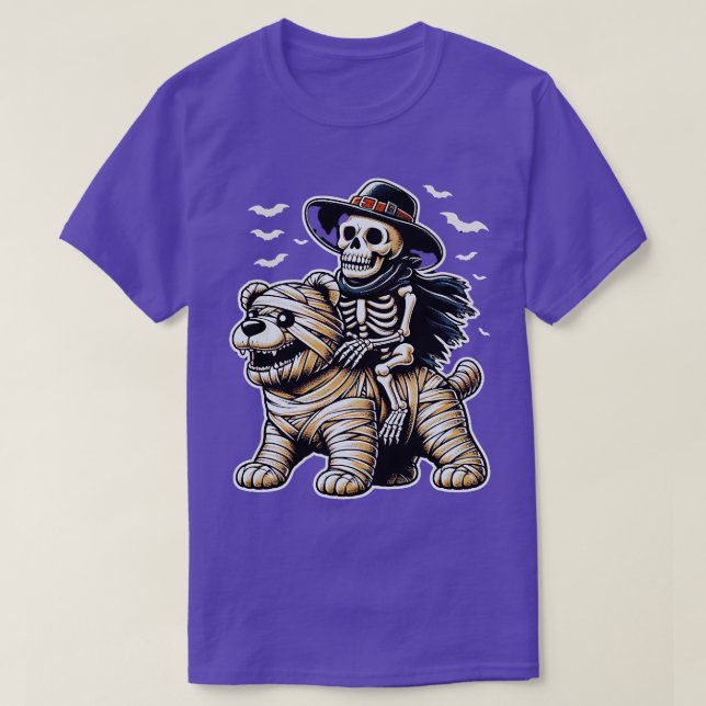 Camiseta Barramento de Halloween Bonito Adventure Kawaii Wi (Frente do Design)
