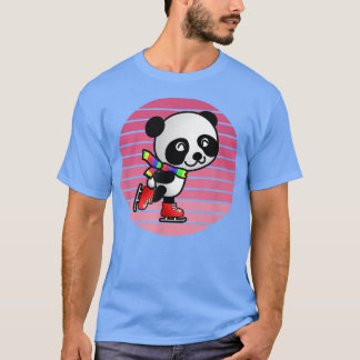 Camiseta Barramento De Panda Com Gelo Engraçado Pousando Re