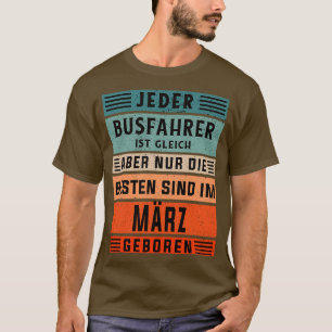 Camiseta Barramento driver aniversário março nascer ônibus