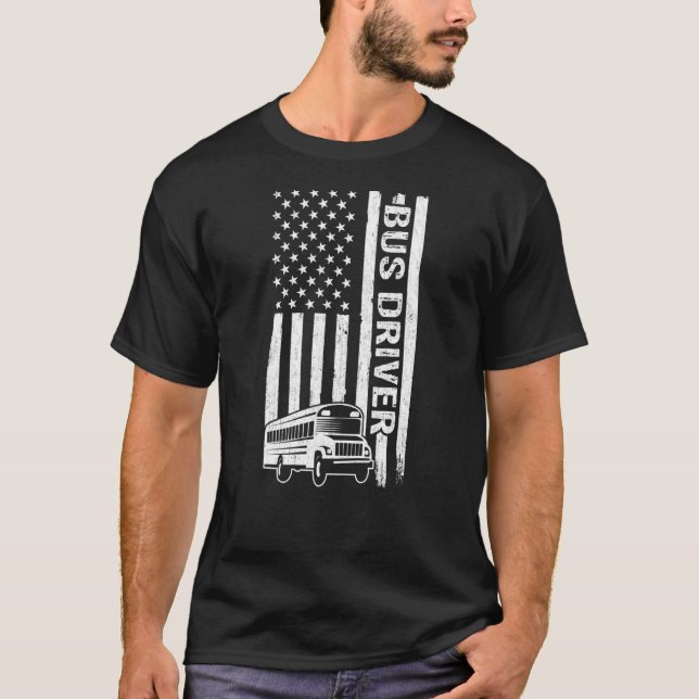 Camiseta Barramento Escolar Dirigindo O Barramento De Sinal (Frente)
