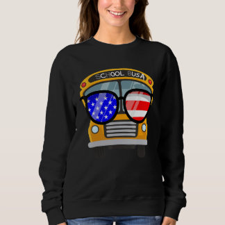 Camiseta Barramento legal com óculos de sol, Festa de ônibu