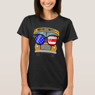 Camiseta Barramento legal com óculos de sol, Festa de ônibu