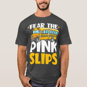 Camiseta Barramento Monitor Rosa Slips Aide de Ônibus Escol