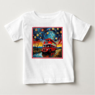 Camiseta Barramento Vermelho De Decker Duplo Numa Noite Est