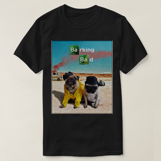 Camiseta Barrar Pugs Ruins (Frente do Design)