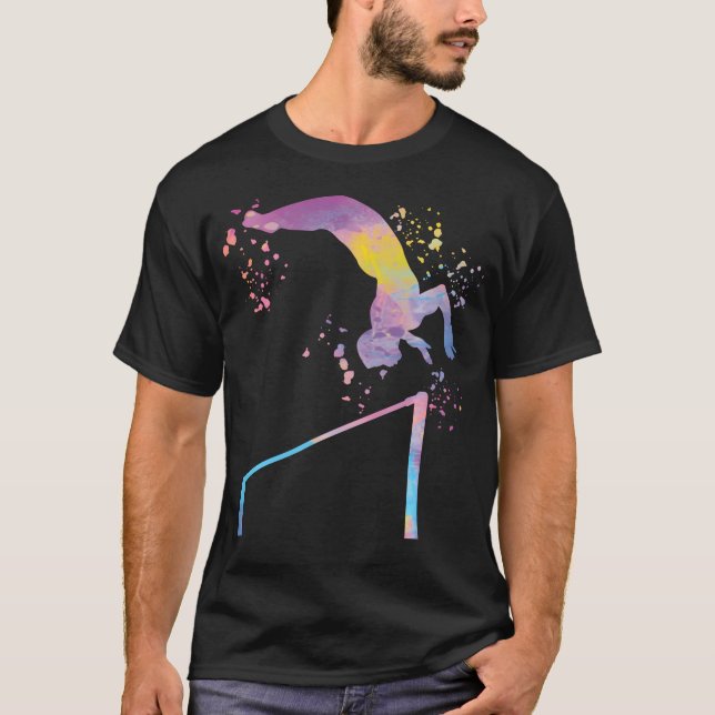 Camiseta Barras Paralelas para Ginástica Artística Masculin (Frente)