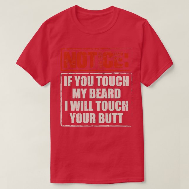 Camiseta Barras Se Você Tocar Minha Barba Com Um Presente 2 (Frente do Design)