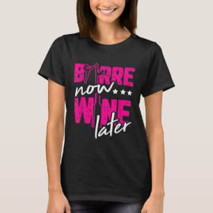 Camiseta Barre Agora Vinho Depois Dançando Ballerina Para B