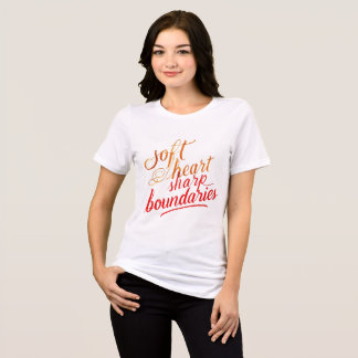 Camiseta Barreiras agudas de Coração Suave - Camisa-T femin