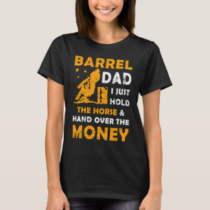 Camiseta Barrel Pai Eu Só Seguro A Mão Do Cavalo Sobre O Di