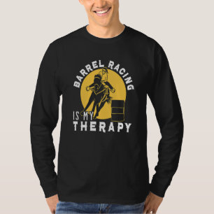 Camiseta Barrel Racer Barrel Racing É Minha Terapia De Cava