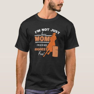Camiseta Barrel Racer Fan Mãe Cavalo Mãe Rodeo Barrel Rac