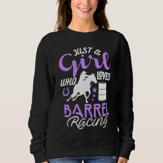 Camiseta Barrel Racer Girl Just Girl Loves Barrel Racing K
