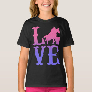 Camiseta Barrel Racer Love Horse