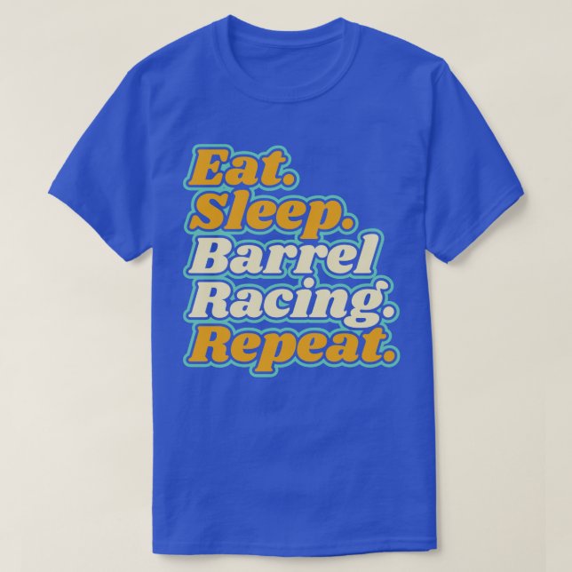 Camiseta Barrel Racing Barrel Racer Rodeo Ocidental (Frente do Design)