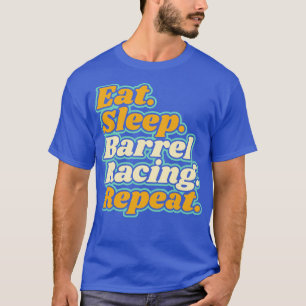 Camiseta Barrel Racing Barrel Racer Rodeo Ocidental