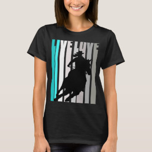 Camiseta Barrel Racing Fierce Cowgirl Hat Western Theme Sou