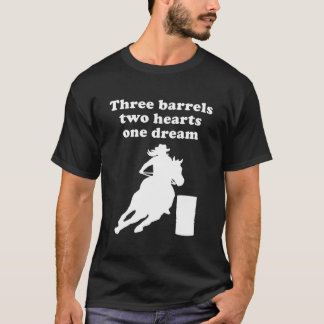 Camiseta Barrel Racing For Girls Ensina Ela Ou Mulheres Pul