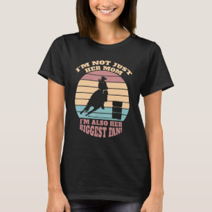Camiseta Barrel Racing Horse Vintage Retro Mãe Cowgirl Hors